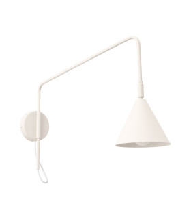 Nox Dome Wall Lamp with Switch Beige 1x E14-1