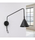 Nox Dome Wall Lamp with Switch Black 1x E14-2