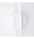Nox Dome Wall Lamp with Switch White 1x E14-7