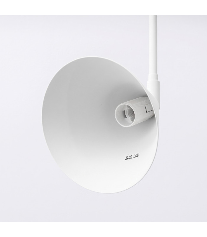 Nox Dome Wall Lamp with Switch White 1x E14-8
