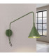 Nox Dome Wall Lamp with Switch Olive Green 1x E14-3