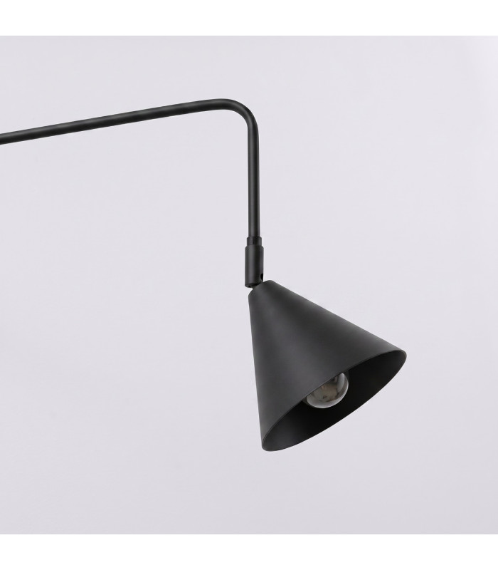Nox Dome Wall Lamp with Switch Black 1x E14-5