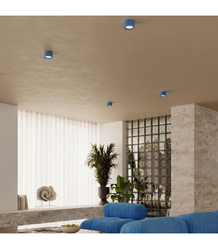 Modo Surface Mounted Downlight Blue 3x GX53-11
