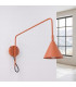 Nox Dome Wall Lamp with Switch Red Ochre 1x E14-2