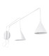 Nox Dome Wall Lamp with Switch White 2x E14-1