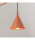 Nox Dome Wall Lamp with Switch Red Ochre 1x E14-4
