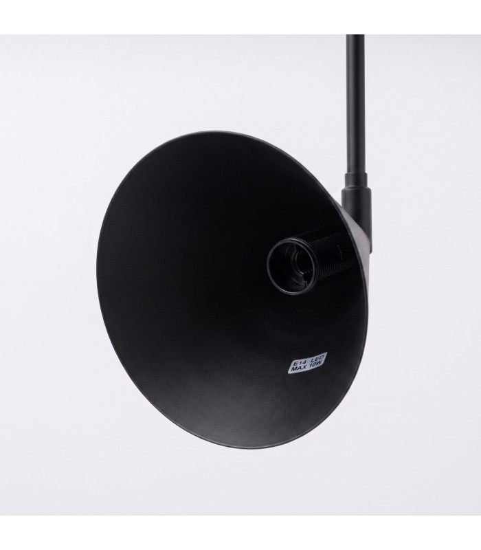Nox Dome Wall Lamp with Switch Black 1x E14-8
