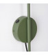 Nox Dome Wall Lamp with Switch Olive Green 1x E14-7