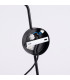 Nox Dome Wall Lamp with Switch Black 1x E14-9