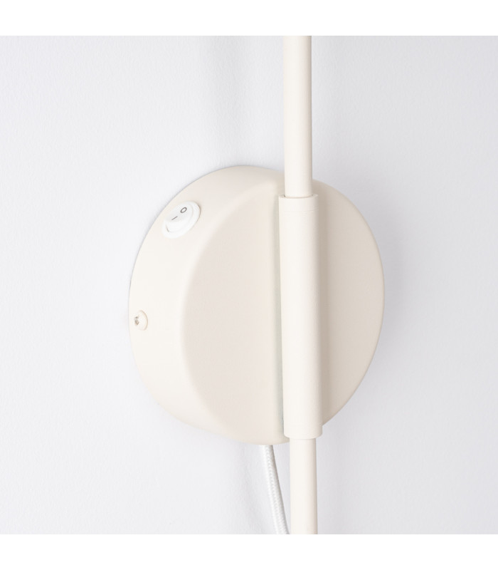 Nox Dome Wall Lamp with Switch Beige 1x E14-7