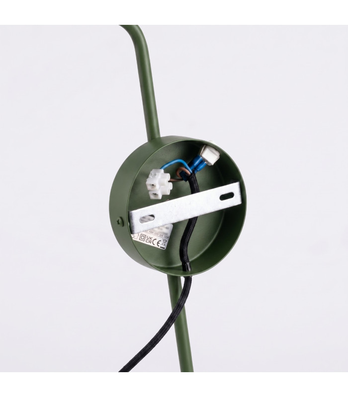 Nox Dome Wall Lamp with Switch Olive Green 1x E14-9