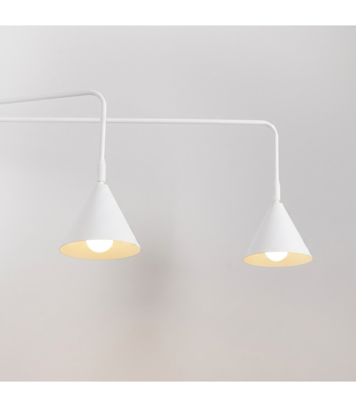 Nox Dome Wall Lamp with Switch White 2x E14-4