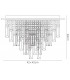 FlushFlush Ceiling Square 6 Light G9 Rose Gold, Crystal - 3