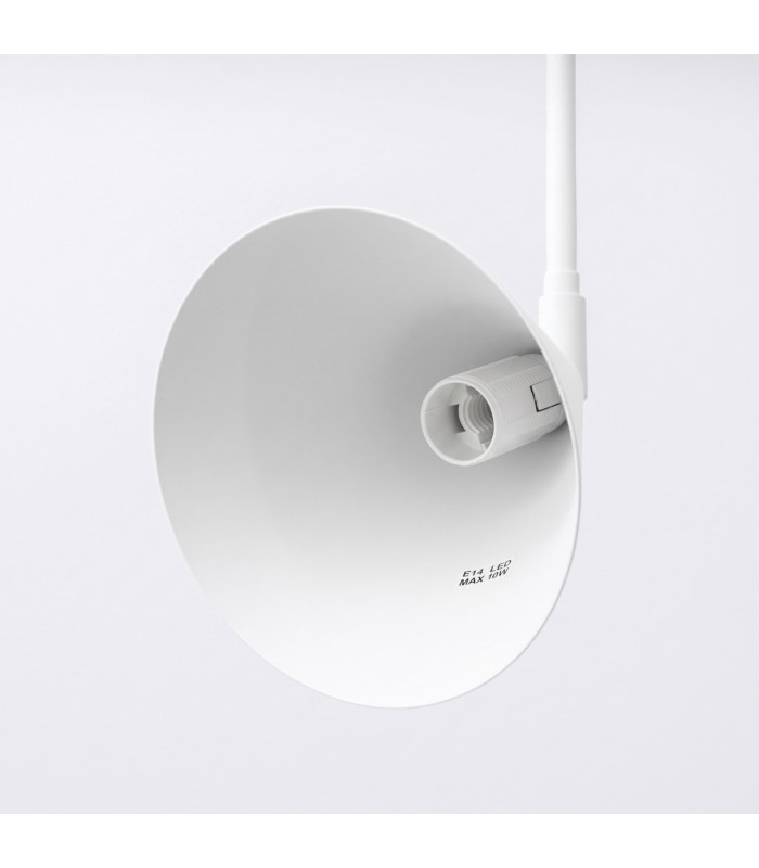 Nox Dome Wall Lamp with Switch White 2x E14-8