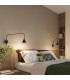 Nox Dome Wall Lamp with Switch Black 1x E14-13