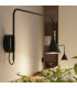 Nox Dome Wall Lamp with Switch Black 1x E14-14