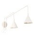 Nox Dome Wall Lamp with Switch Beige 2x E14-1