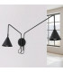 Nox Dome Wall Lamp with Switch Black 2x E14-2