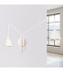 Nox Dome Wall Lamp with Switch Beige 2x E14-2