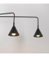 Nox Dome Wall Lamp with Switch Black 2x E14-4