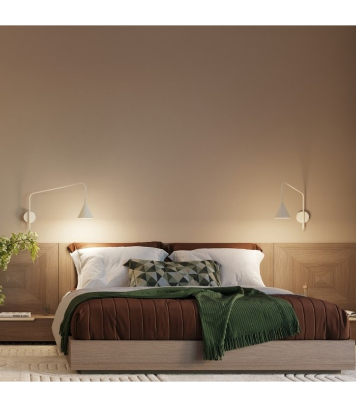 Nox Dome Wall Lamp with Switch Beige 1x E14-15