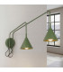 Nox Dome Wall Lamp with Switch Olive Green 2x E14-3