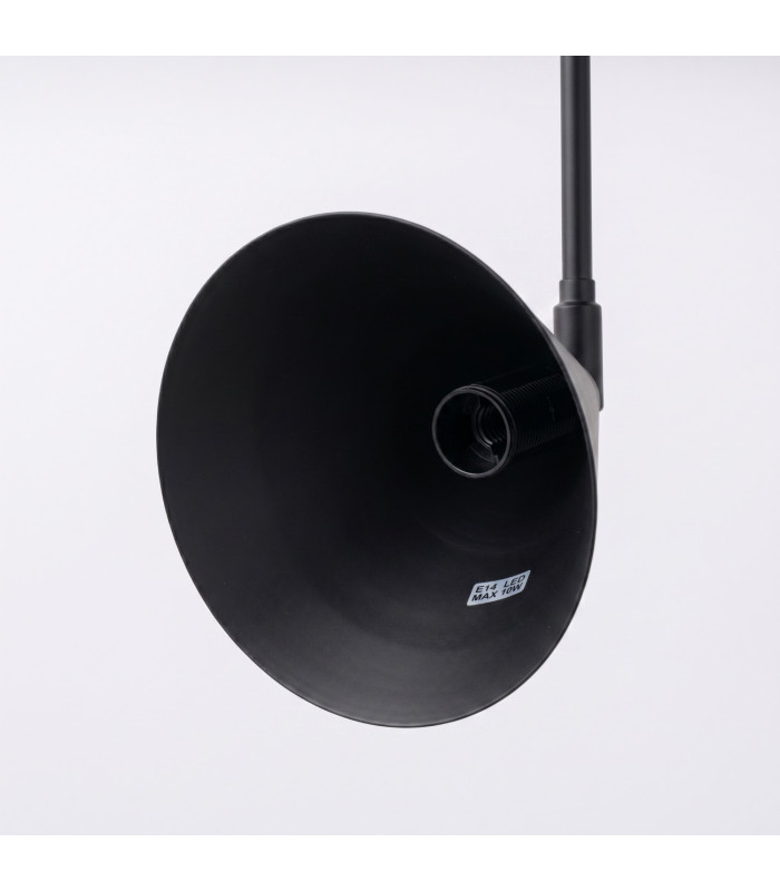 Nox Dome Wall Lamp with Switch Black 2x E14-8