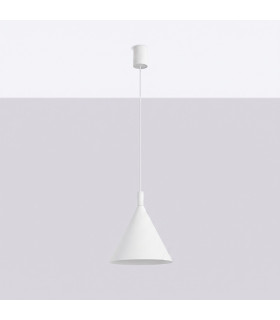 Nox 25cm Dome Pendant Ceiling Light White 1x E27-2