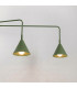 Nox Dome Wall Lamp with Switch Olive Green 2x E14-4