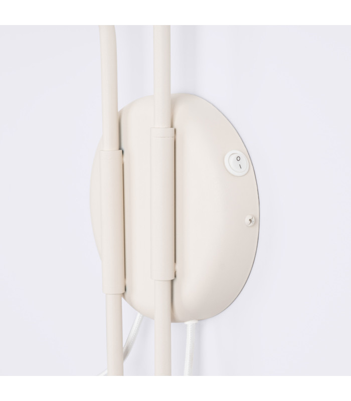 Nox Dome Wall Lamp with Switch Beige 2x E14-7