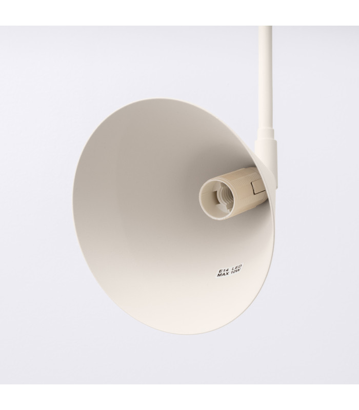 Nox Dome Wall Lamp with Switch Beige 2x E14-8