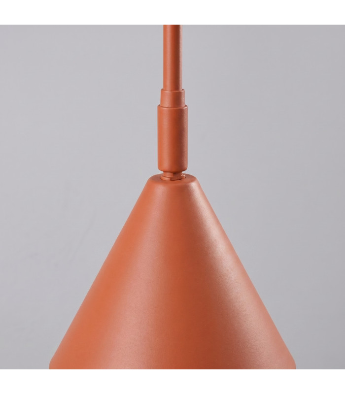 Nox Dome Wall Lamp with Switch Red Ochre 2x E14-6