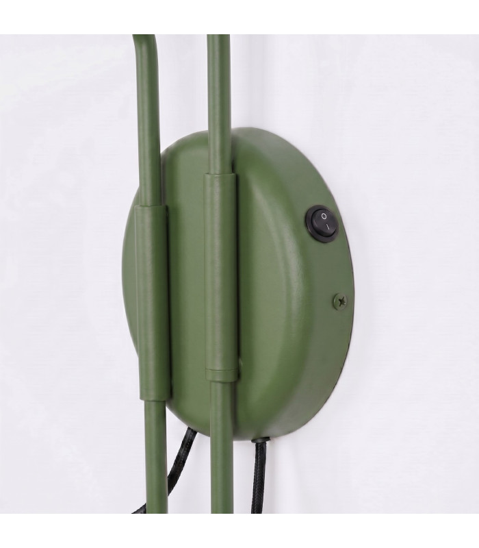 Nox Dome Wall Lamp with Switch Olive Green 2x E14-7