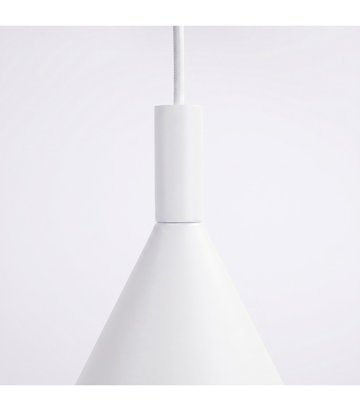 Nox 25cm Dome Pendant Ceiling Light White 1x E27-6