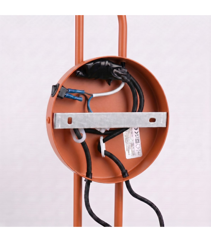 Nox Dome Wall Lamp with Switch Red Ochre 2x E14-9