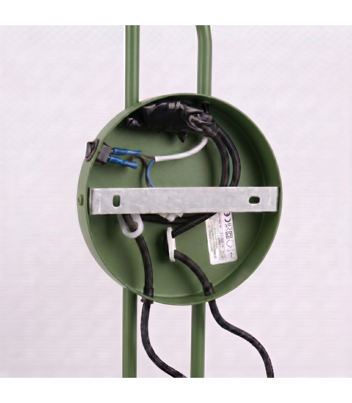 Nox Dome Wall Lamp with Switch Olive Green 2x E14-9