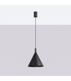Nox 245cm Dome Pendant Ceiling Light Black 1x E27-2