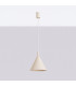 Nox 25cm Dome Pendant Ceiling Light Beige 1x E27-2