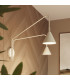 Nox Dome Wall Lamp with Switch Beige 2x E14-14