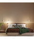 Nox Dome Wall Lamp with Switch Beige 2x E14-15