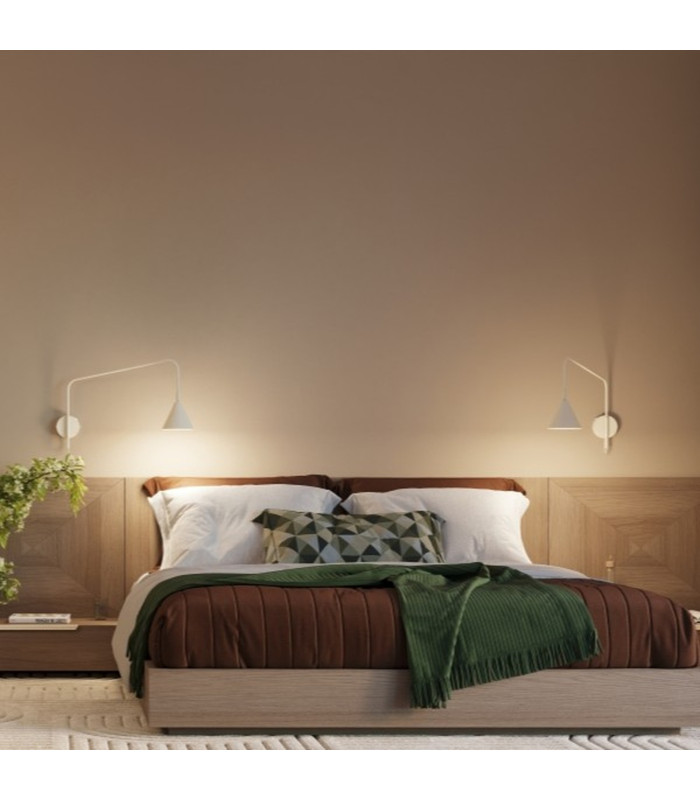 Nox Dome Wall Lamp with Switch Beige 2x E14-15