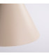 Nox 25cm Dome Pendant Ceiling Light Beige 1x E27-5