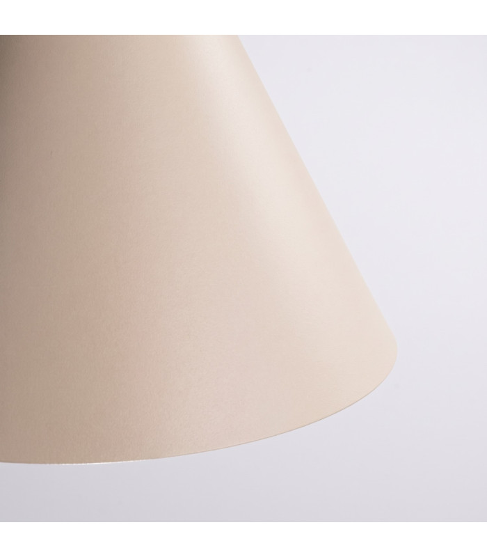 Nox 25cm Dome Pendant Ceiling Light Beige 1x E27-5
