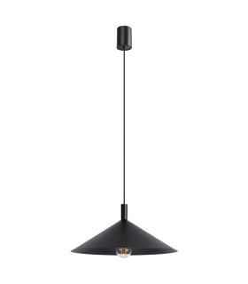 Nox 40cm Dome Pendant Ceiling Light Black 1x E27-1