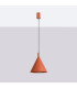 Nox 25cm Dome Pendant Ceiling Light Red Ochre 1x E27-2
