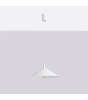 Nox 40cm Dome Pendant Ceiling Light White 1x E27-2