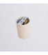 Nox 25cm Dome Pendant Ceiling Light Beige 1x E27-8