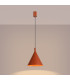 Nox 25cm Dome Pendant Ceiling Light Red Ochre 1x E27-3