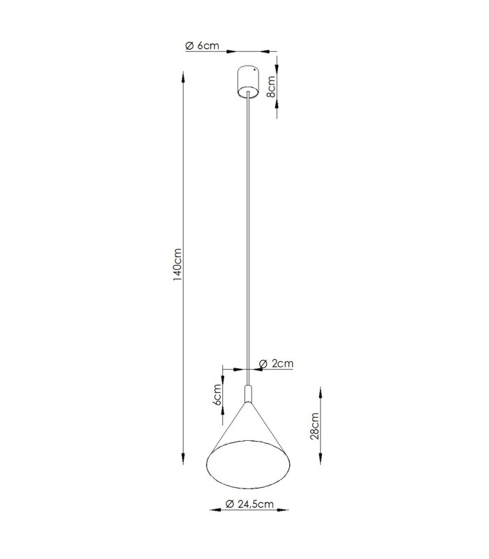 Nox 25cm Dome Pendant Ceiling Light Beige 1x E27-9
