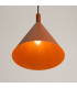 Nox 25cm Dome Pendant Ceiling Light Red Ochre 1x E27-4